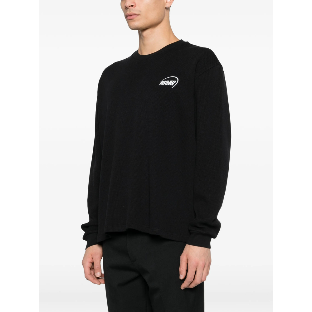 Ribbed Logo-Print Sweatshirt