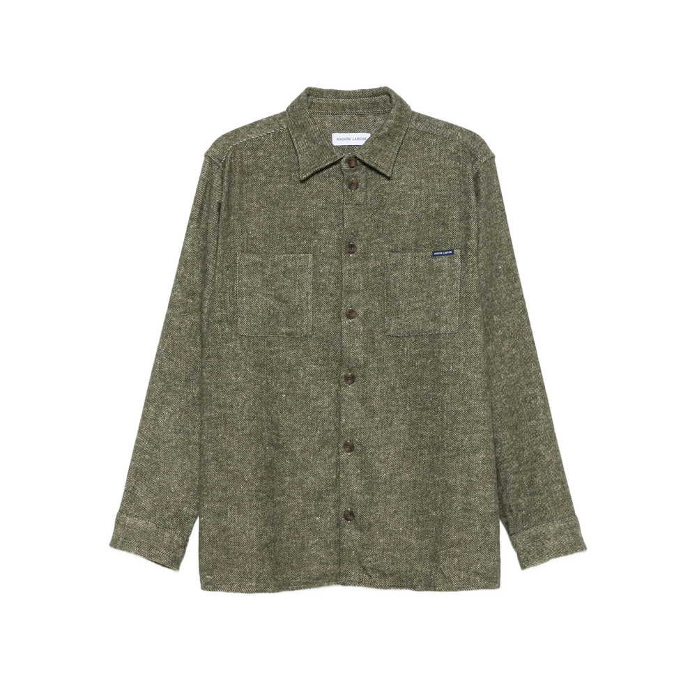 Maison Labiche Monge Pocket Shirt In Green