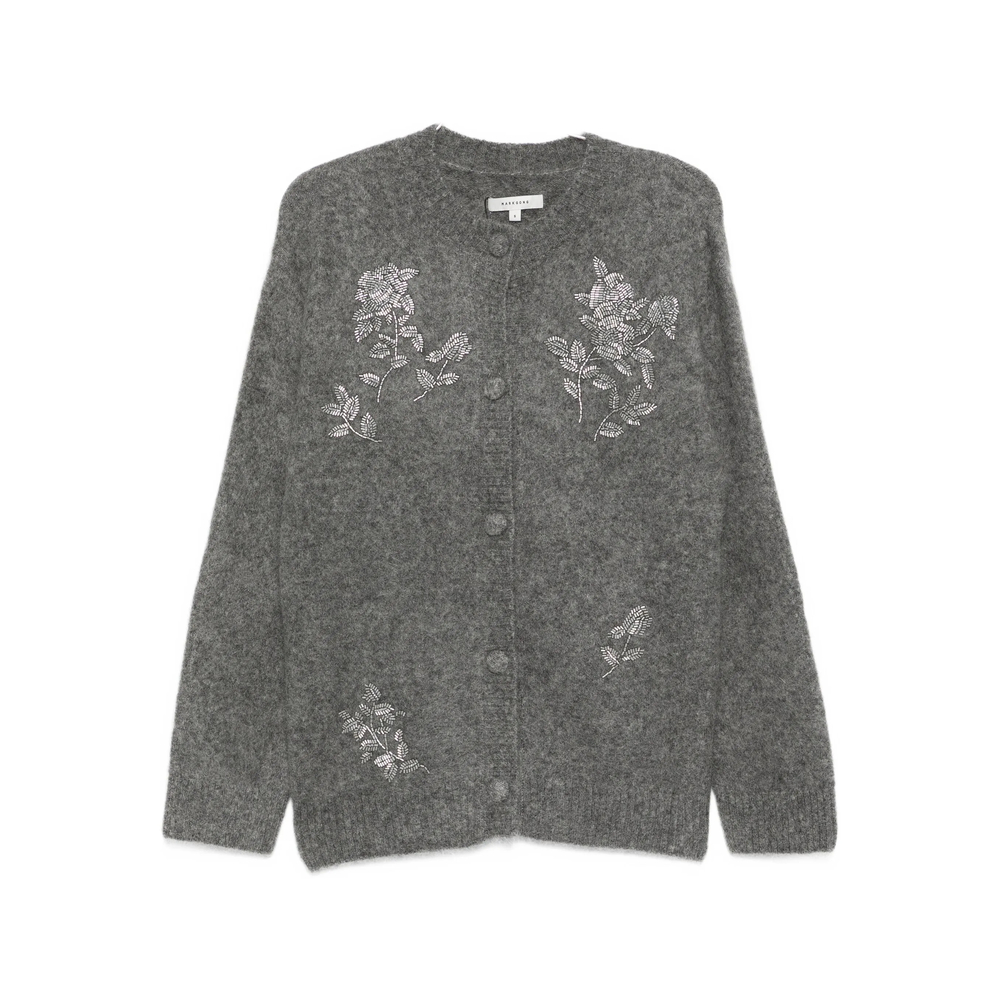 Markgong Floral-embellished Button Cardigan