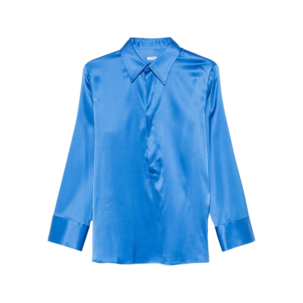 Covert Point-collar Blouse