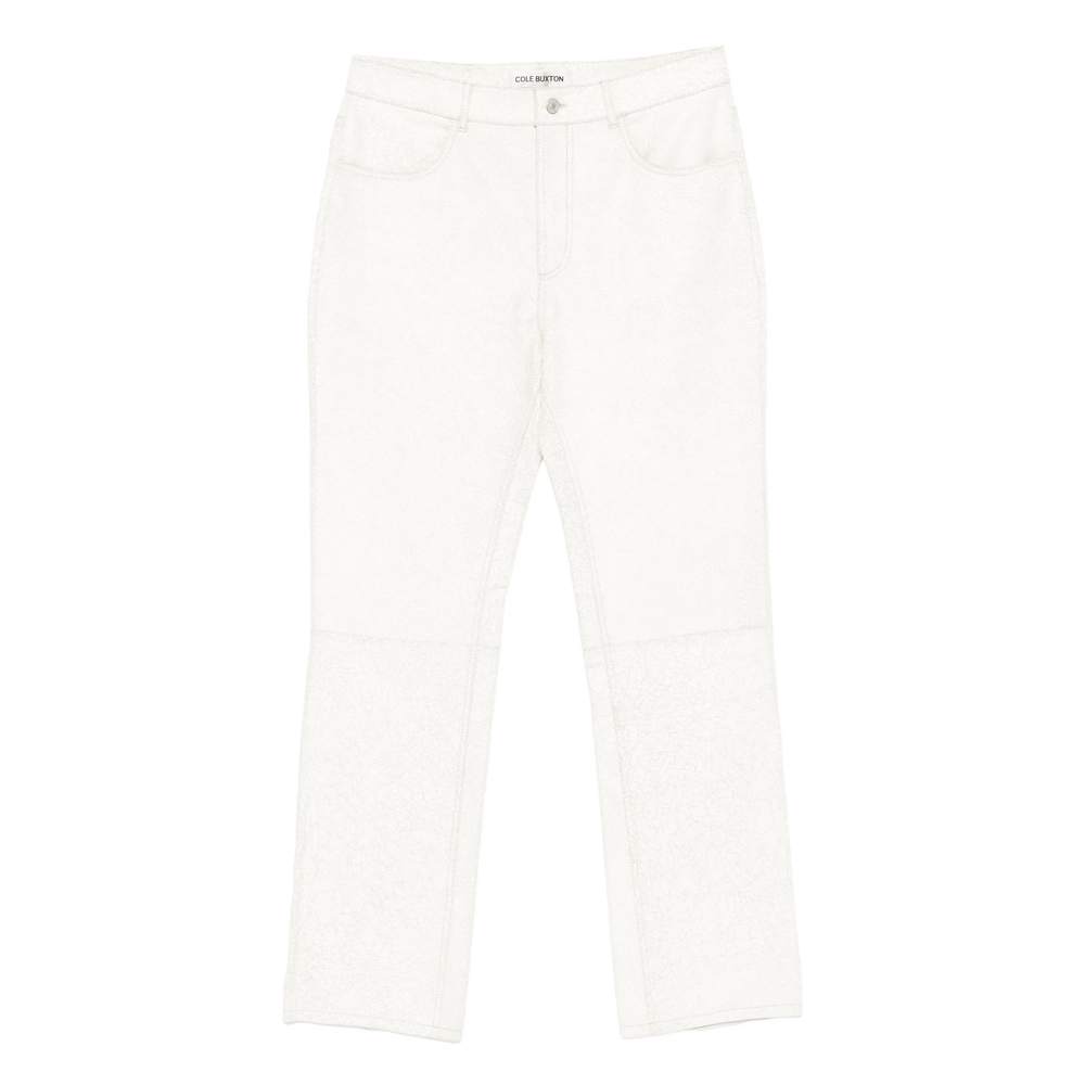 Cole Buxton Cracked-finish Trousers