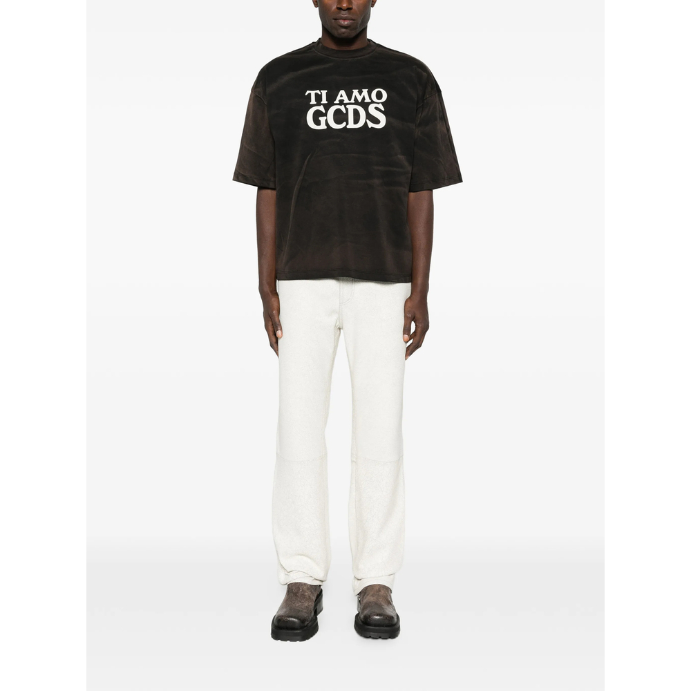 Cracked-Finish Trousers