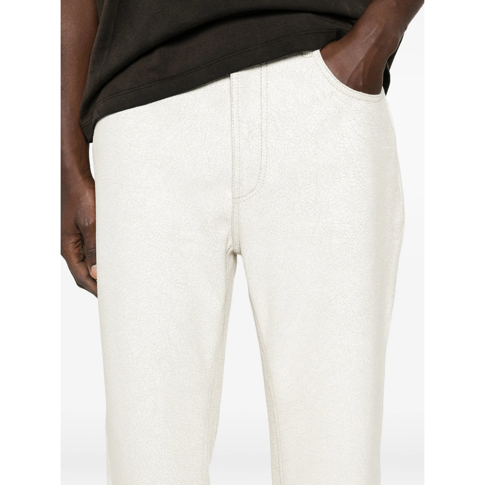 Cracked-Finish Trousers