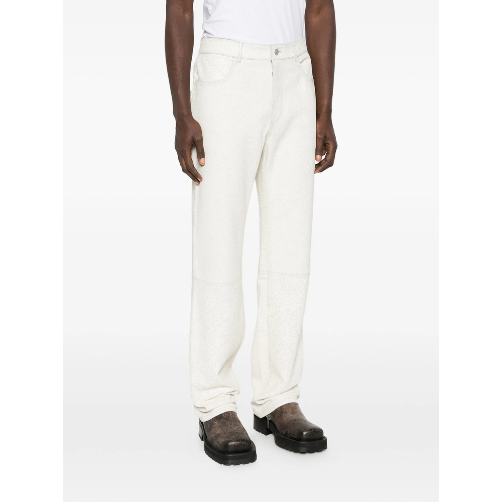 Cracked-Finish Trousers