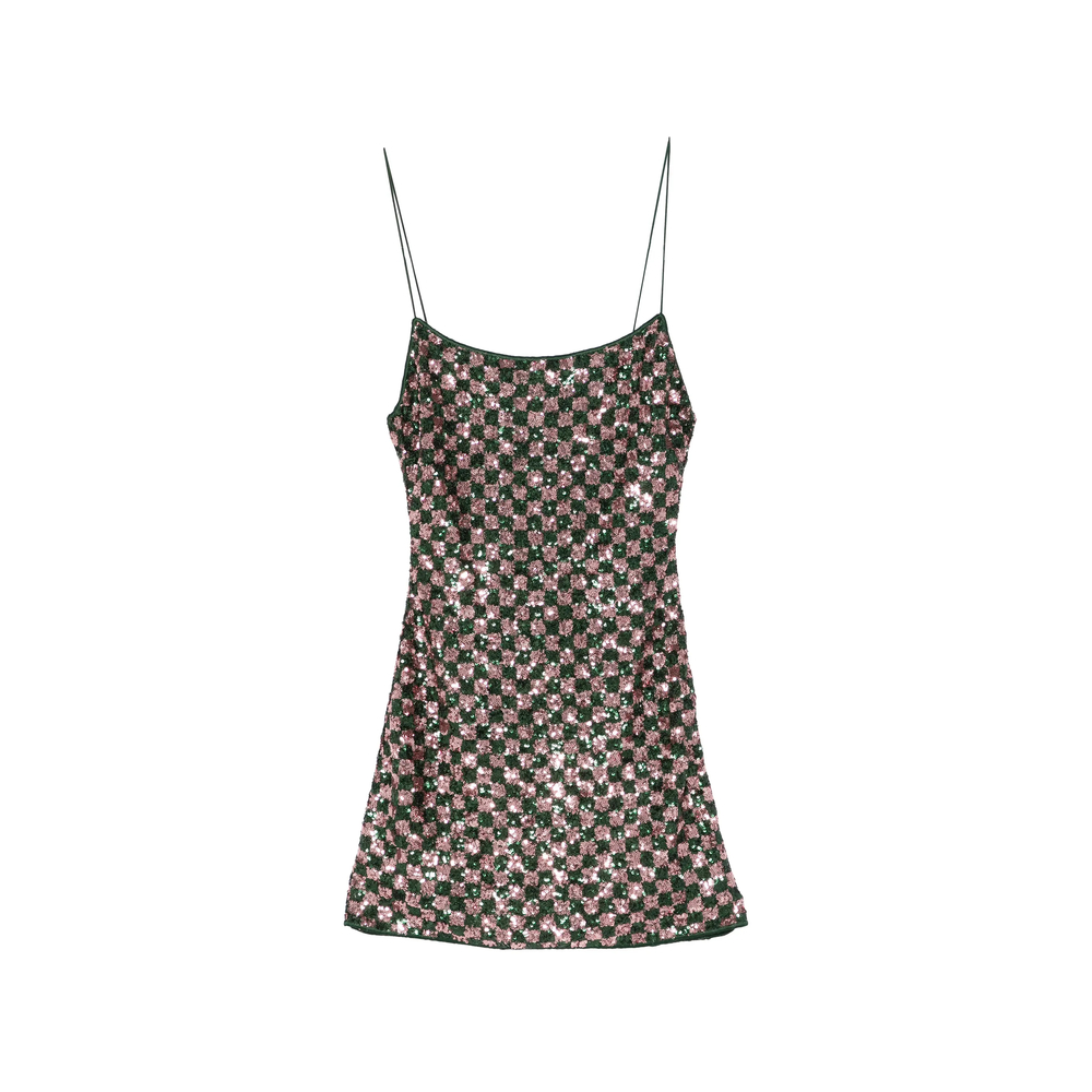 Oséree Sequin-pattern Mini Dress