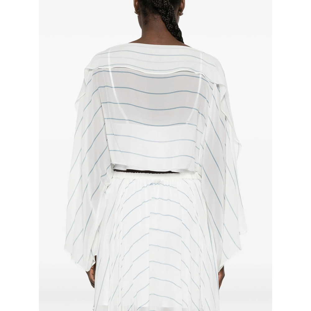 Striped Ruffled Top