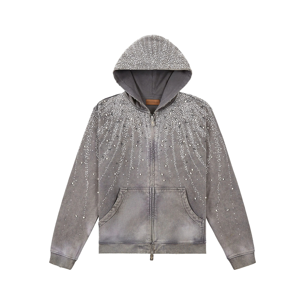 Crystal-Embellished Hoodie
