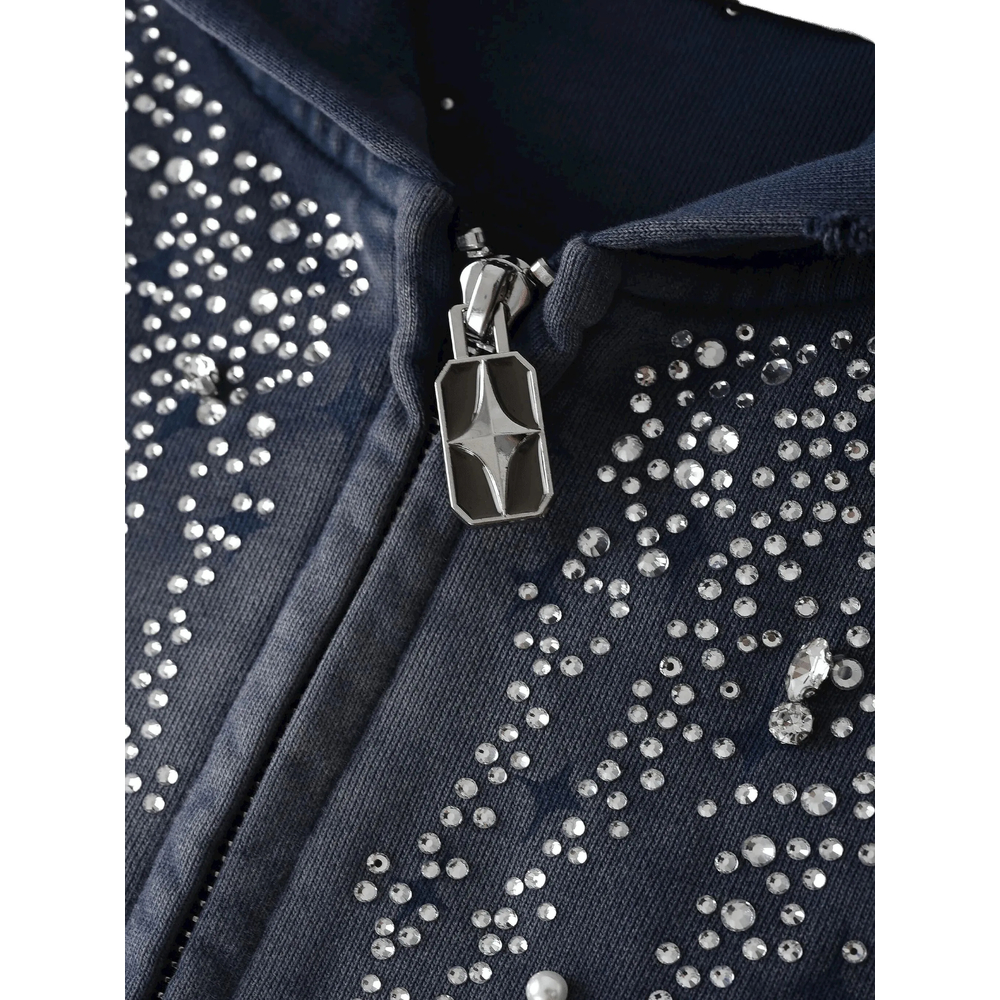 Steller Diamond Crystal-Embellished Hoodie