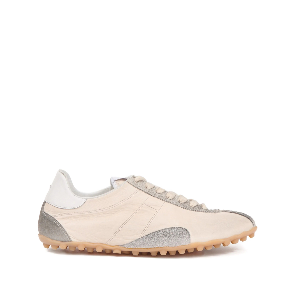 Maison Margiela Leather Sneakers In Pink