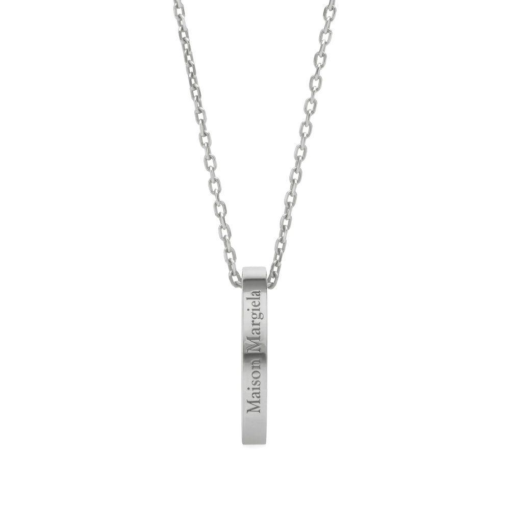 Maison Margiela Logo Ring Pendant Necklace