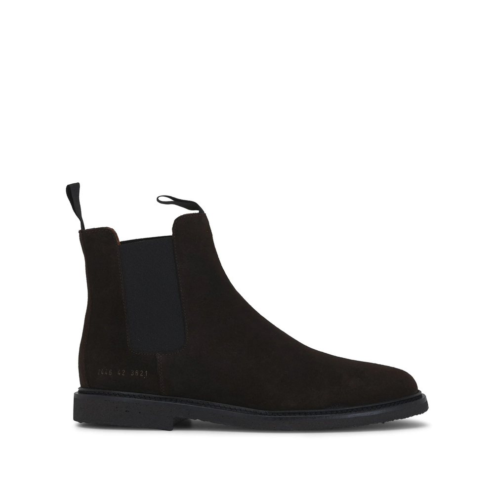 Common Project Suede Ankle Boots In Black