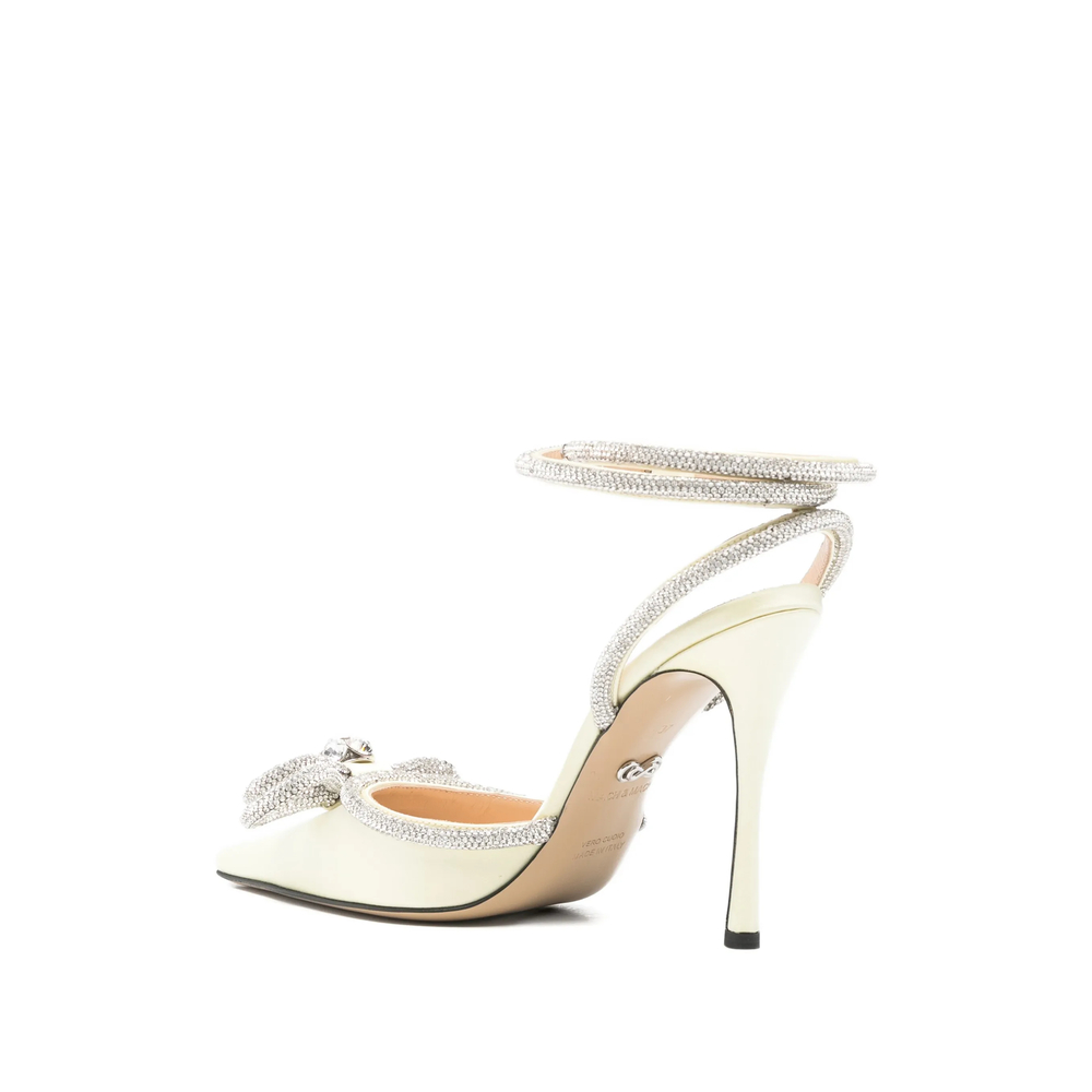 Bow Ankle-Strap Pumps