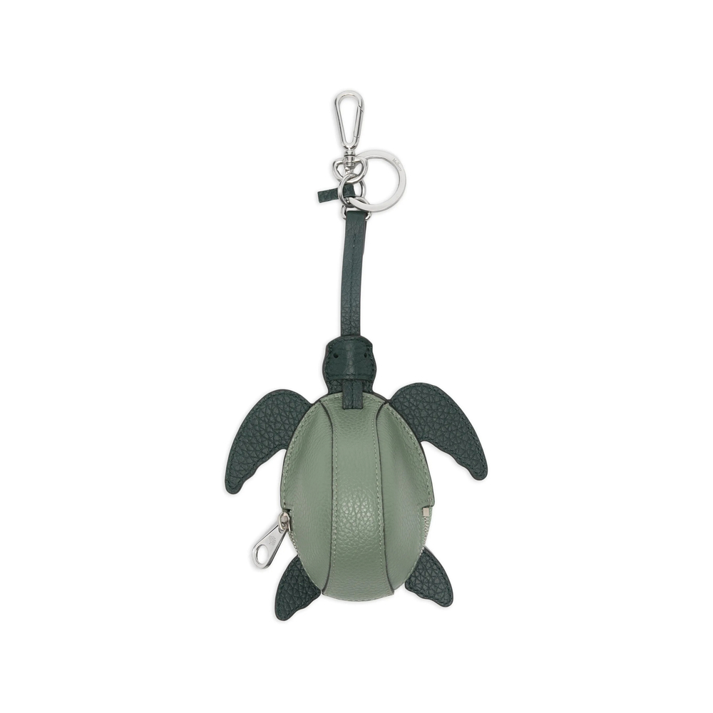 Mulberry Turtle Zip-around Keyring In Green