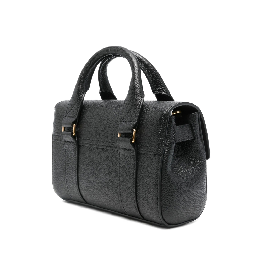 Mini Bayswater Grained-Leather Tote Bag