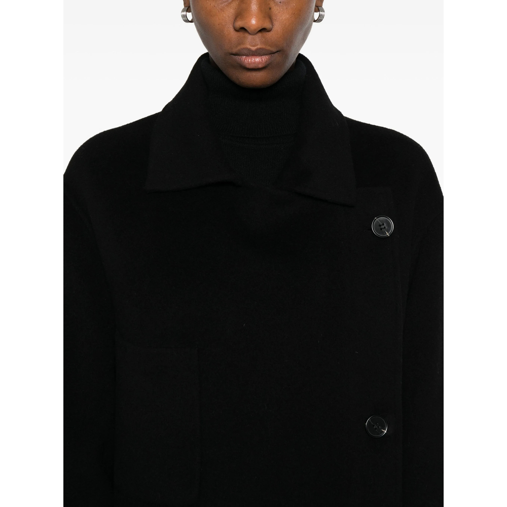 Belted Patch-Pocket Coat