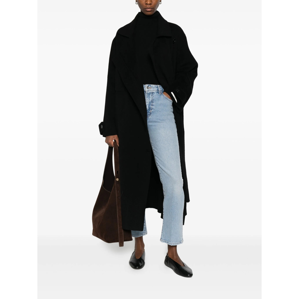 Belted Patch-Pocket Coat