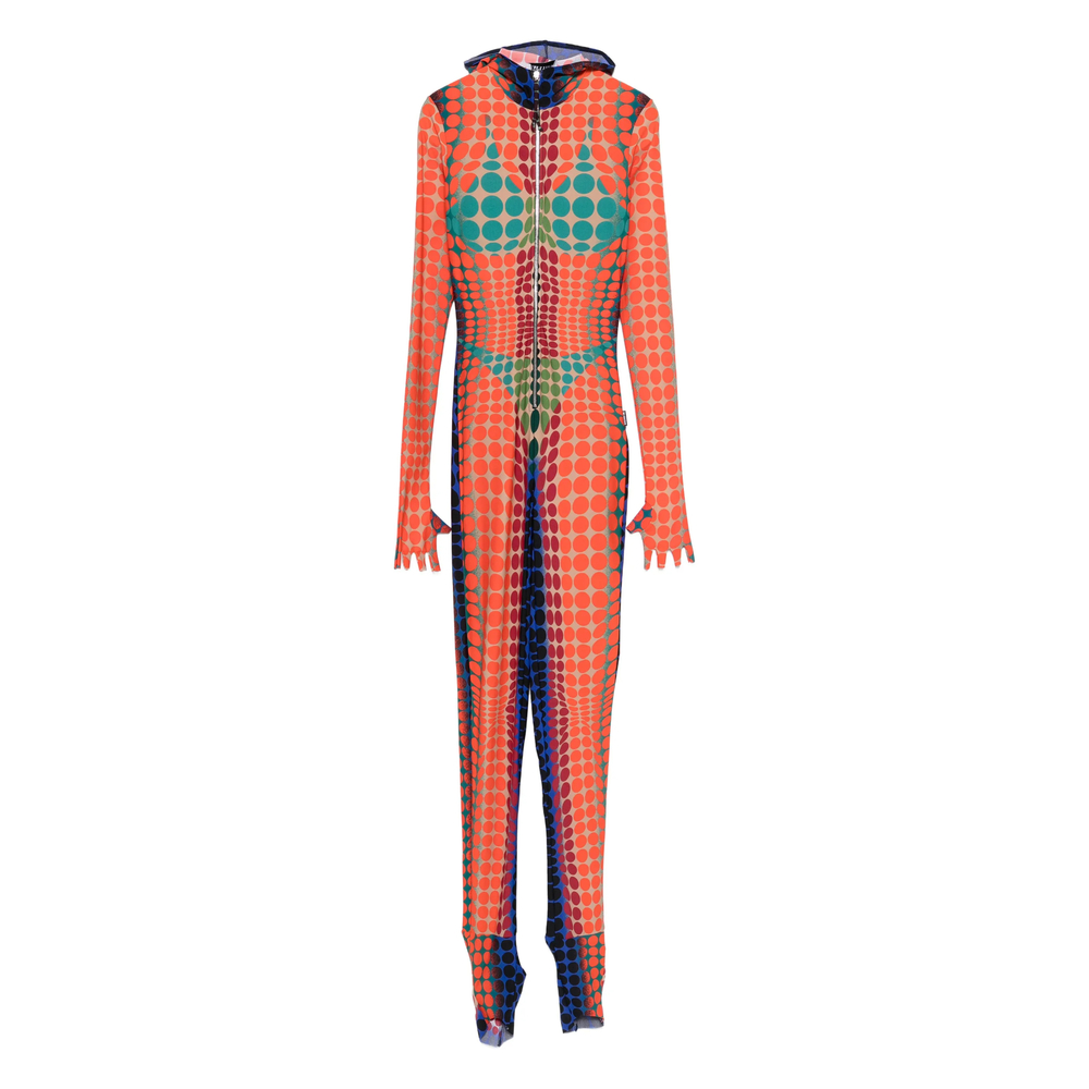 Jean Paul Gaultier Hooded Polka-dot All