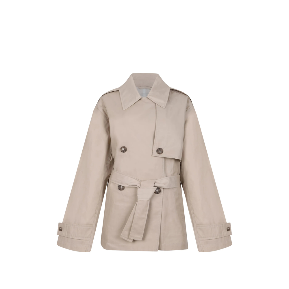 Calvin Klein Buttoned Belted Jacket