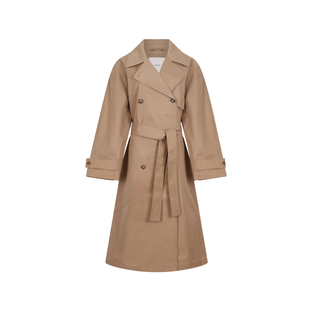 Calvin Klein Double-breasted Belted Trench Coat