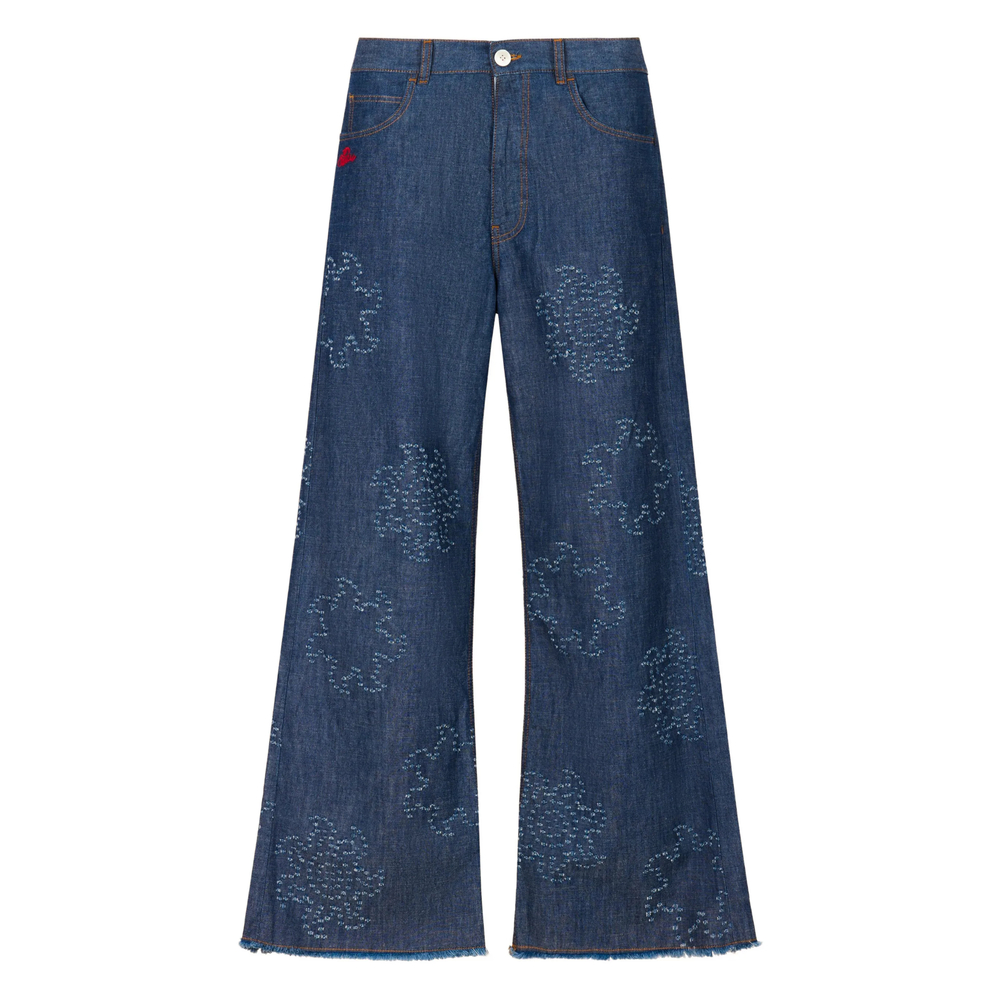 Marni Frayed Five-pocket Jeans