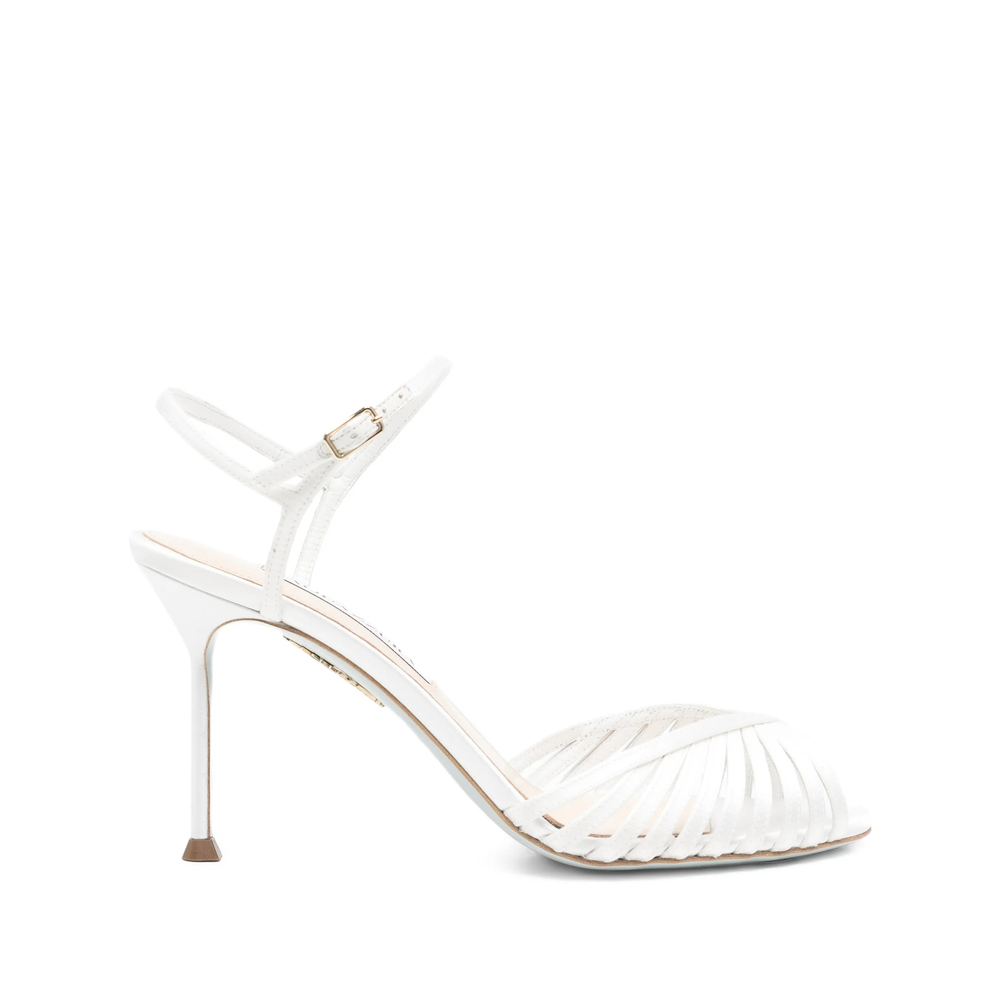 Aquazzura Hold Me White Sandals