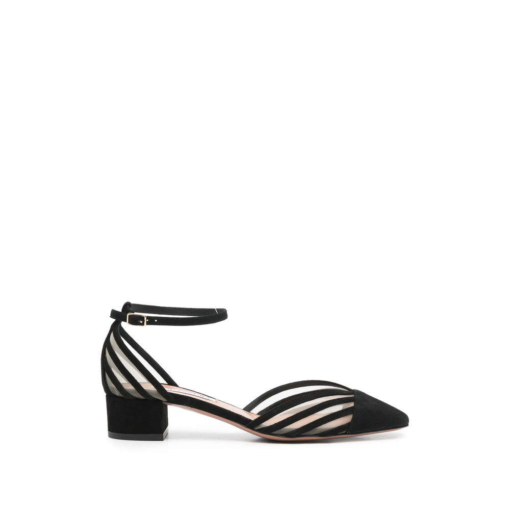 Aquazzura Alana Striped Pumps