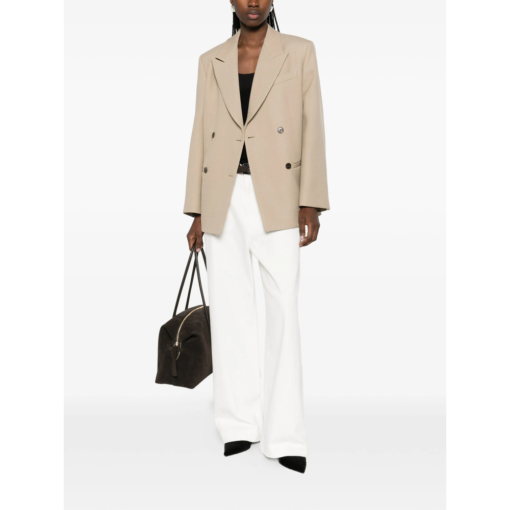 Double-Breasted Flap Pocket Jacket