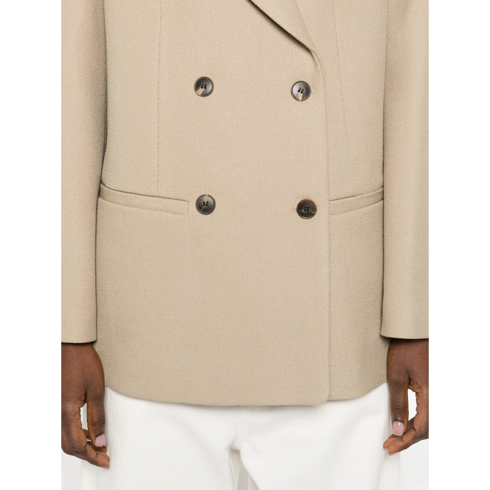Double-Breasted Flap Pocket Jacket