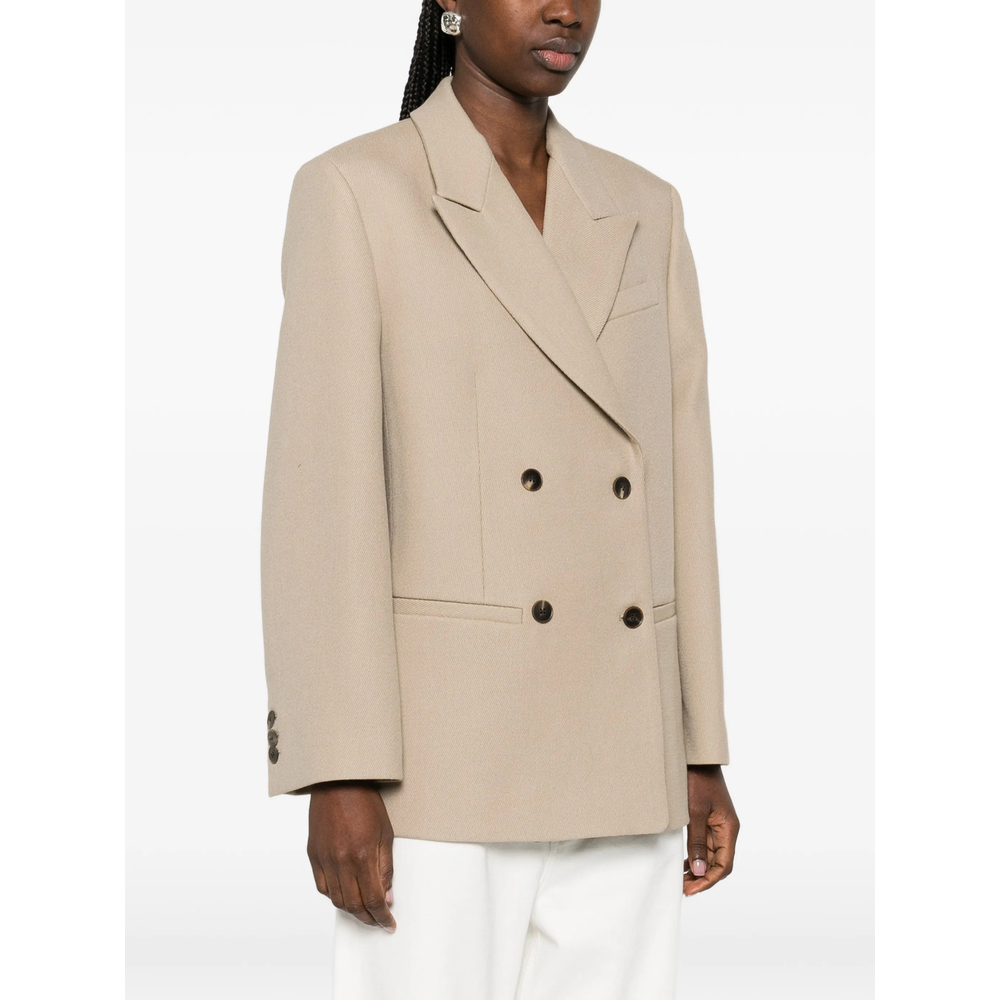 Double-Breasted Flap Pocket Jacket