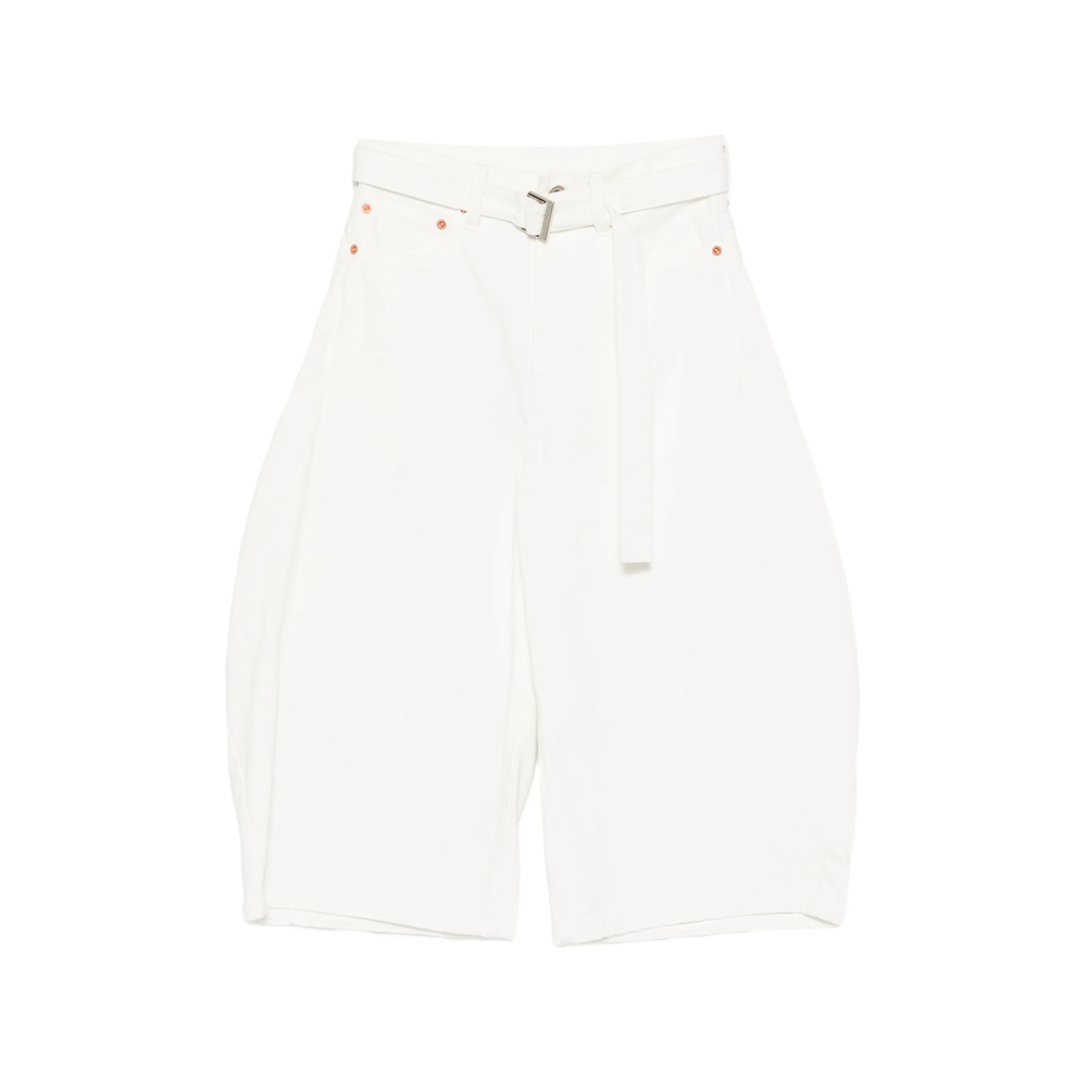 Sacai Belted Denim Shorts