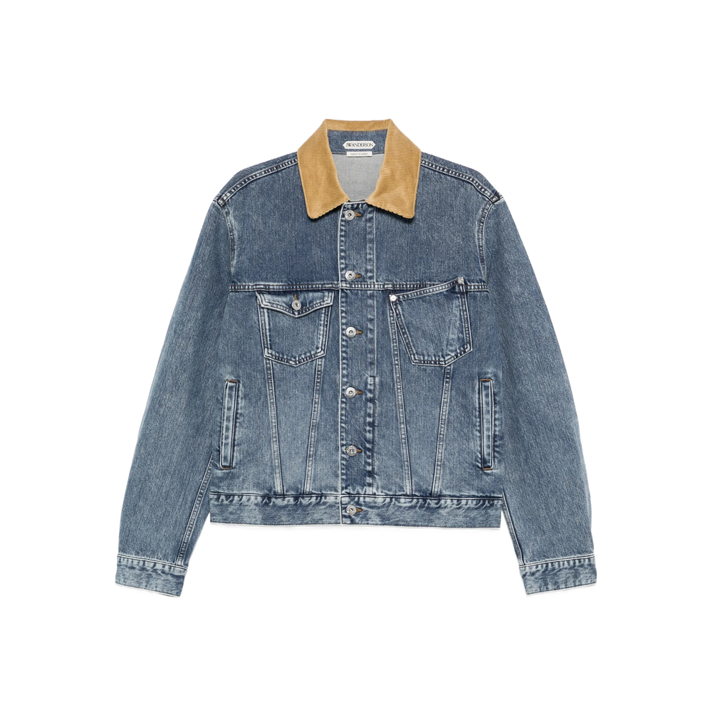 Jw Anderson Corduroy-collar Denim Jacket