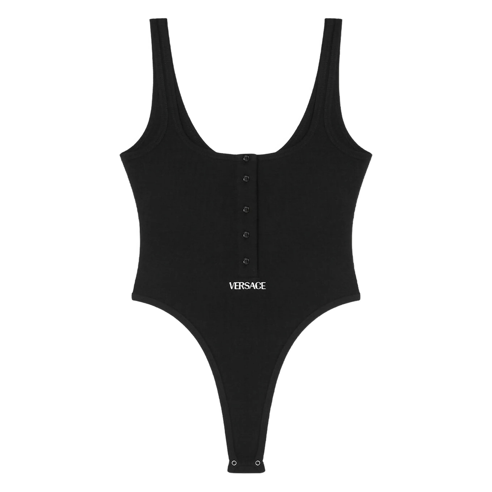 Versace Underwear Logo-embroidered Bodysuit