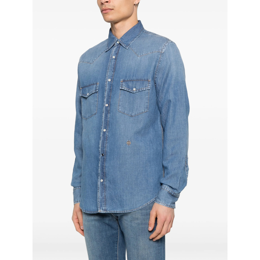 Jacob Cohën Point-Collar Denim Shirt