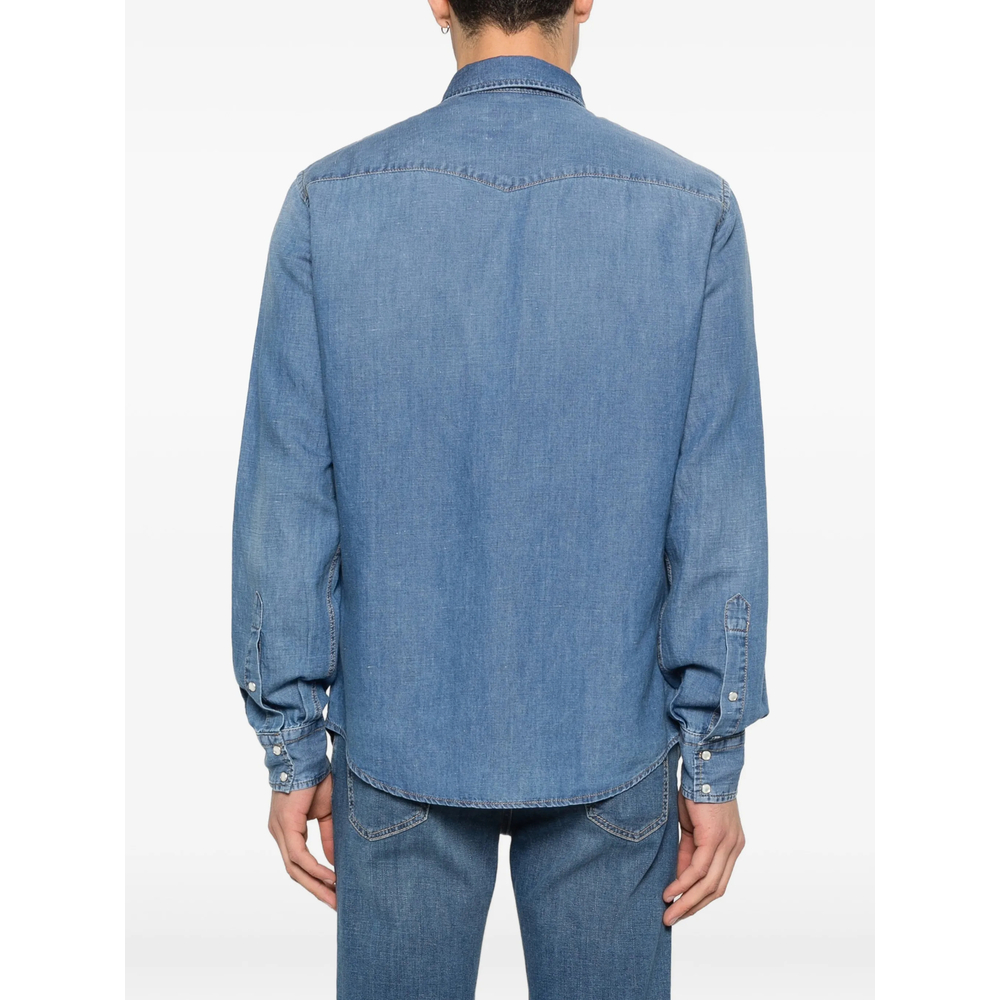 Jacob Cohën Point-Collar Denim Shirt