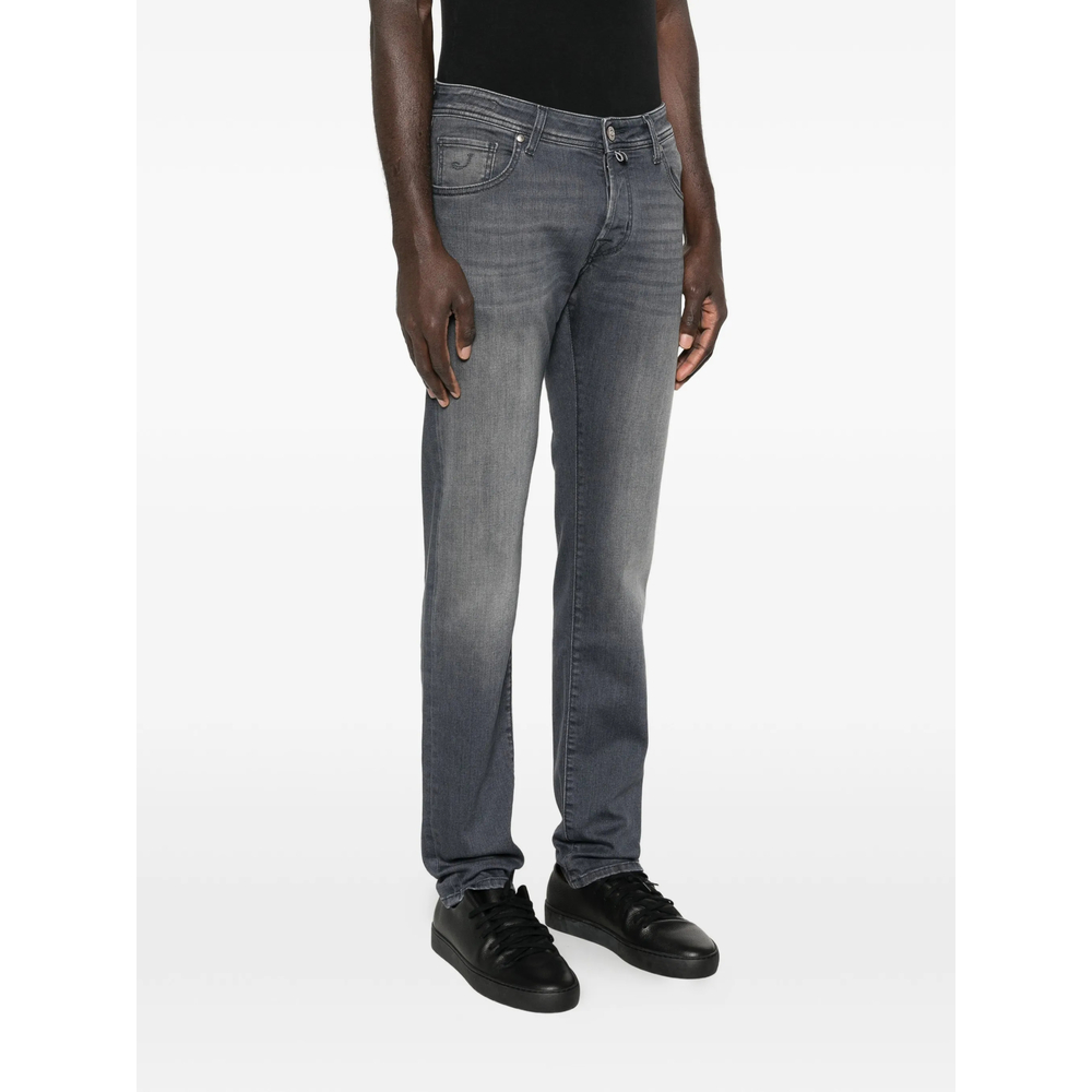 Jacob Cohën Distressed Cotton Jeans