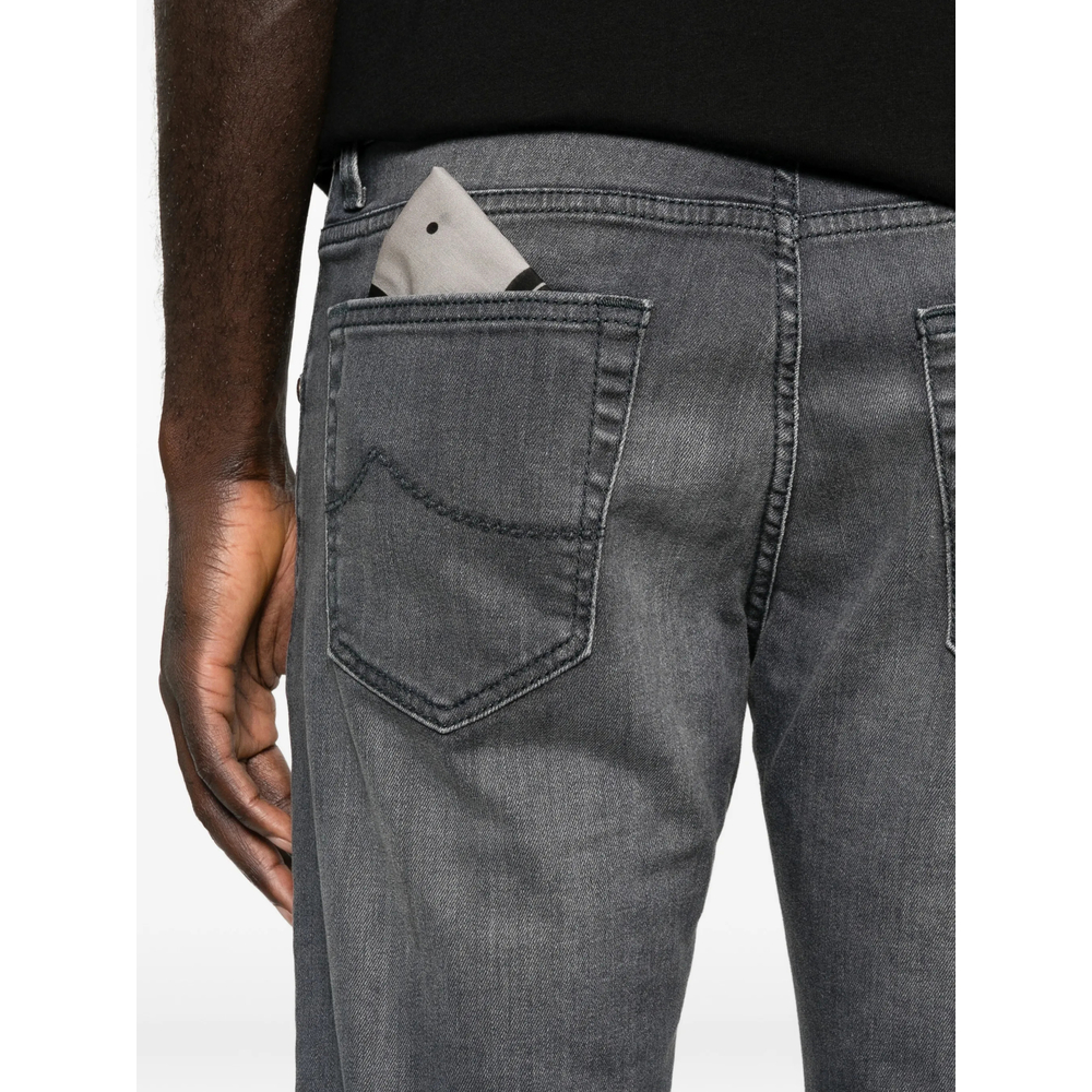 Jacob Cohën Distressed Cotton Jeans