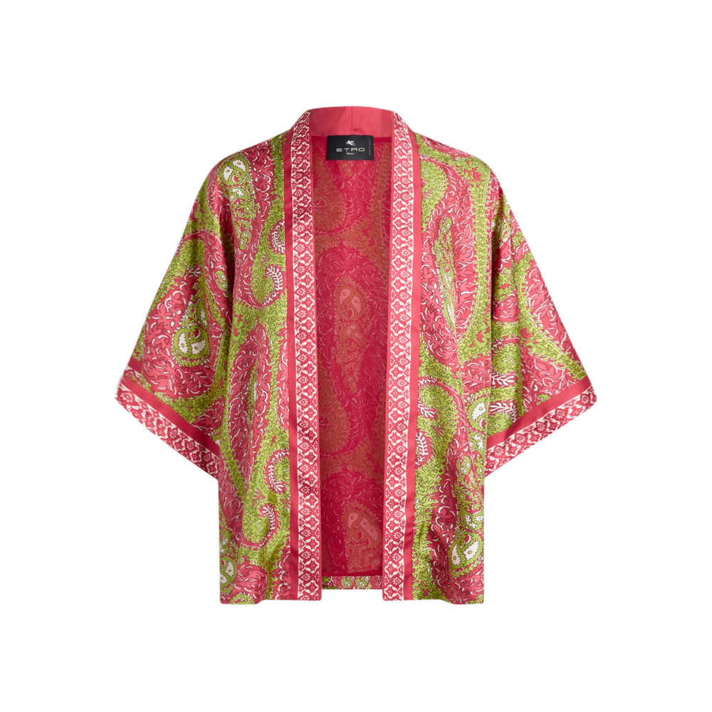 Etro Paisley Foliage Silk Twill Jacket