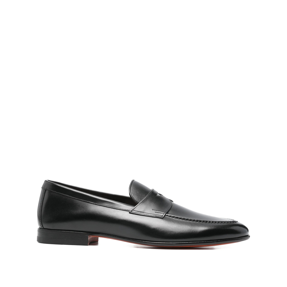 Santoni Leather Loafers