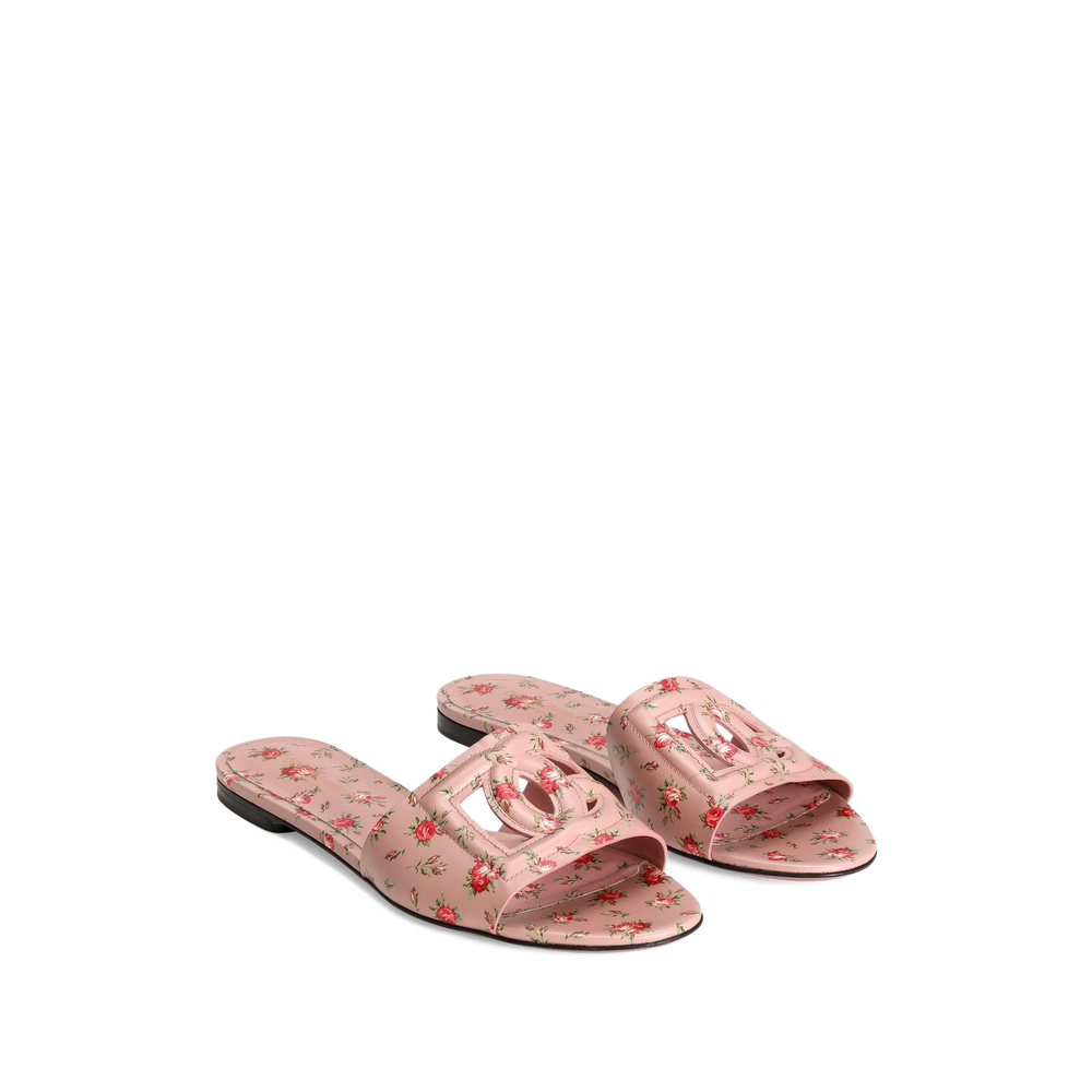 Floral-Detail Sandals