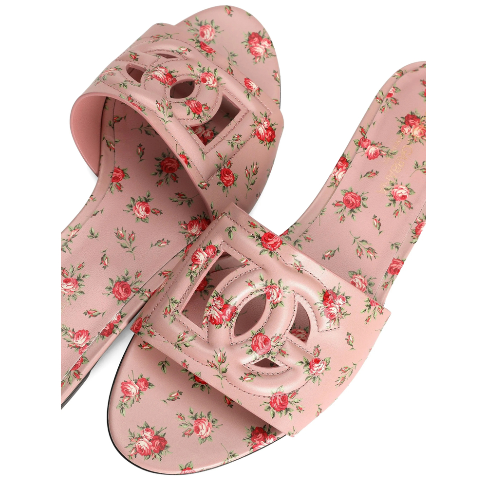 Floral-Detail Sandals