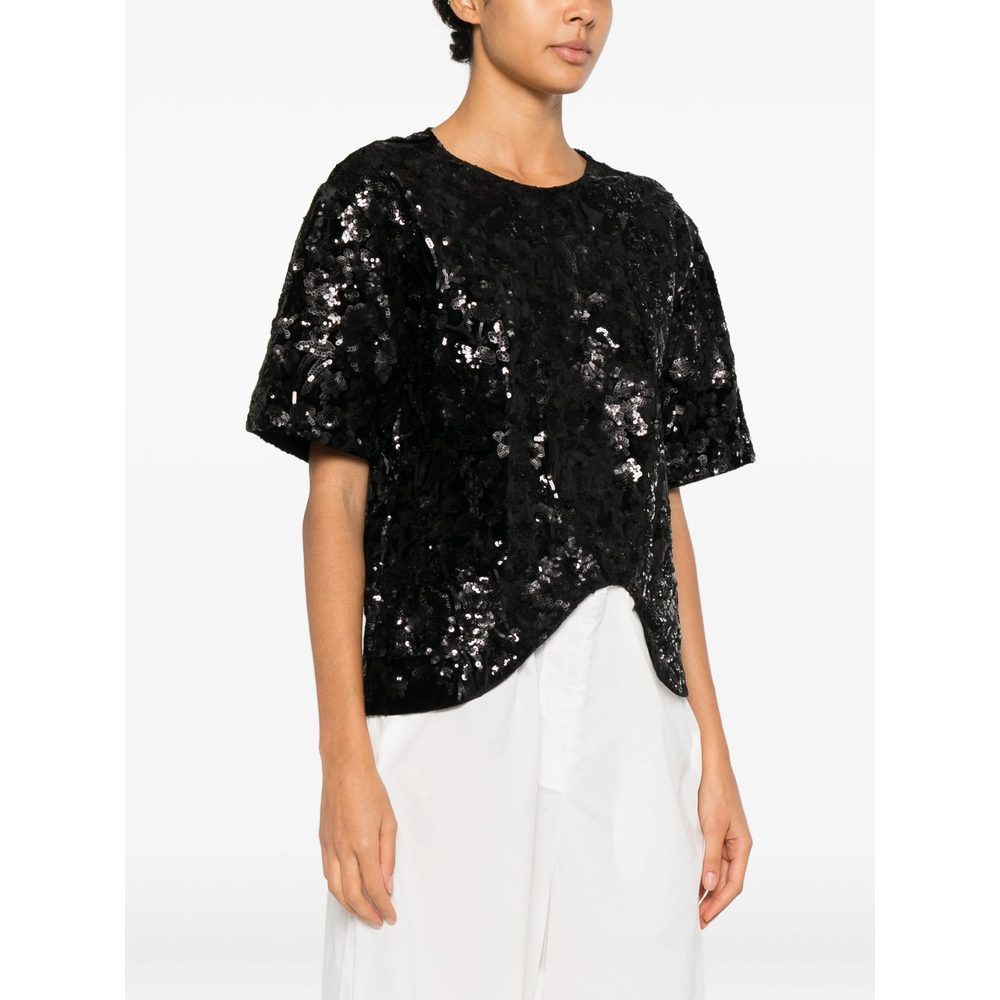 Niccolò Pasqualetti Onda Sequinned Asymmetric Top