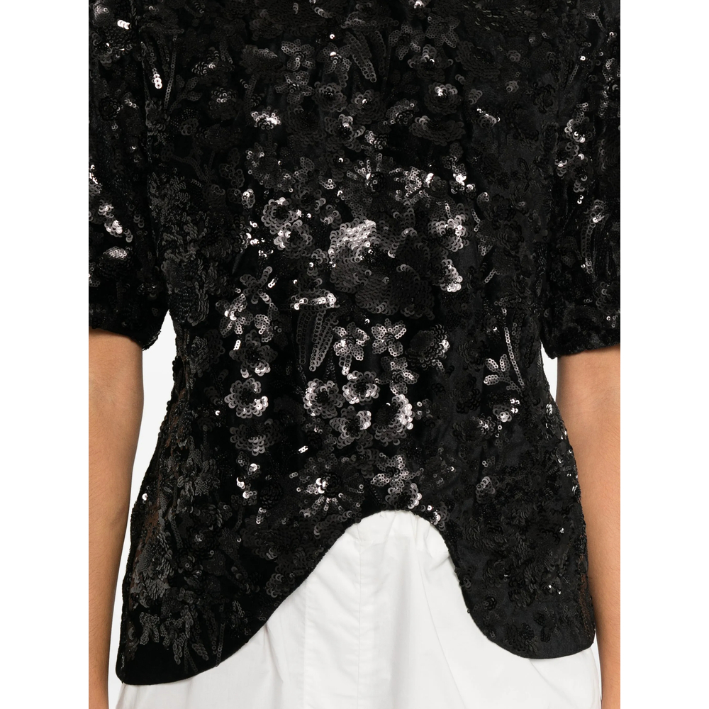 Niccolò Pasqualetti Onda Sequinned Asymmetric Top