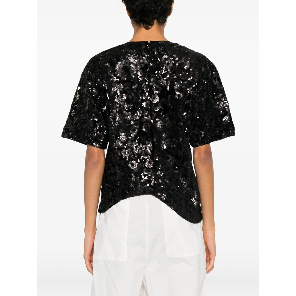 Niccolò Pasqualetti Onda Sequinned Asymmetric Top