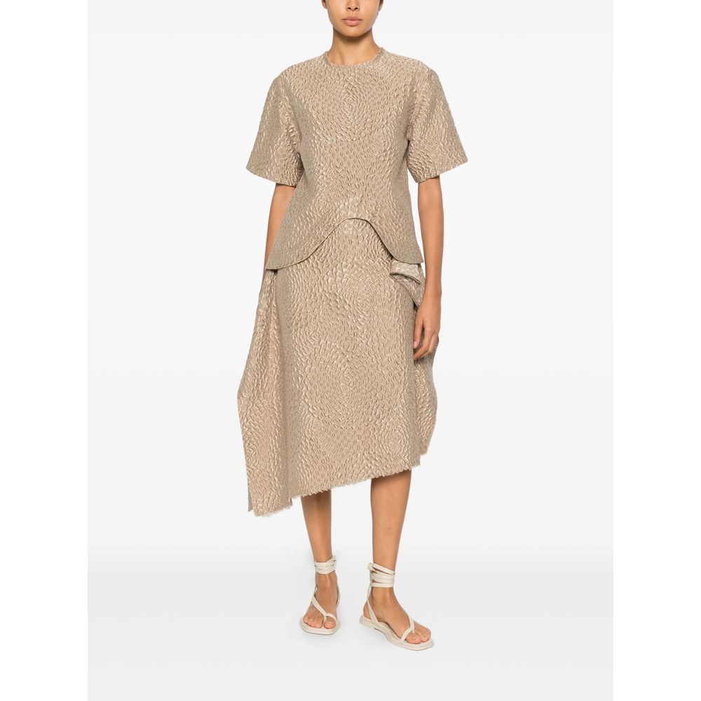 Niccolò Pasqualetti Onda Textured Short-Sleeve Top