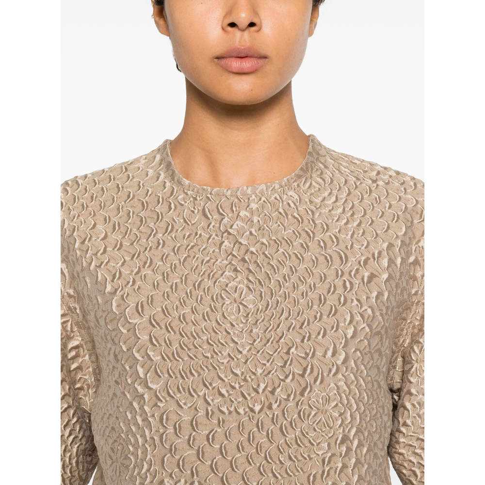 Niccolò Pasqualetti Onda Textured Short-Sleeve Top