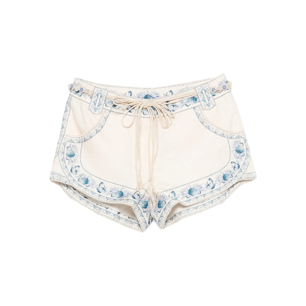 Zimmermann Wanderlust Micro Shorts