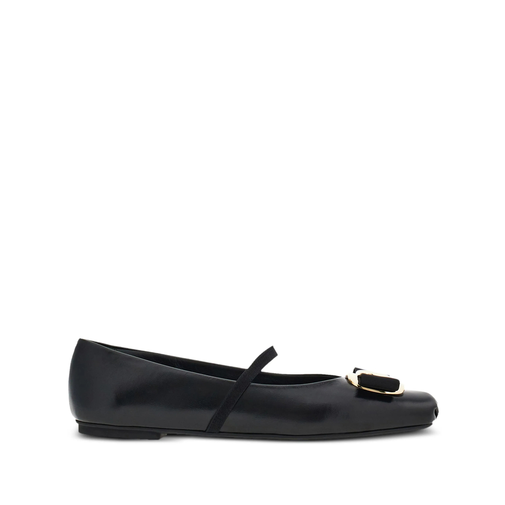 Ferragamo New Vara Flat Ballerina Shoes