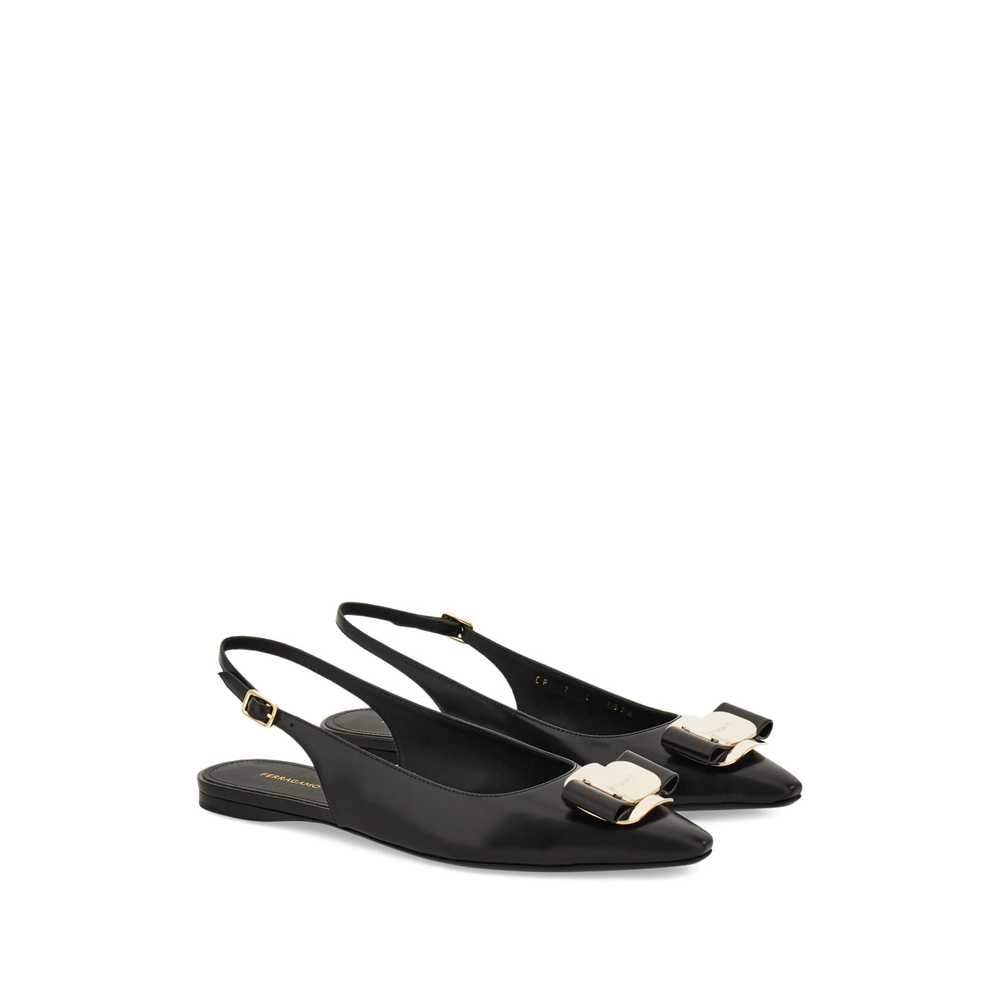 Ferragamo Vara Bow-detail Slingback Pumps