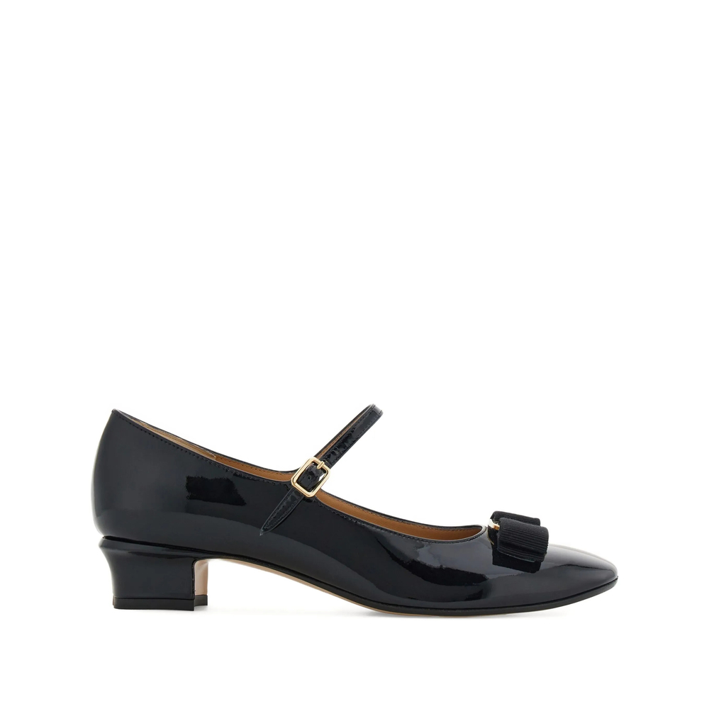 Ferragamo 30mm Vara Bow-detail Mary Jane Pumps