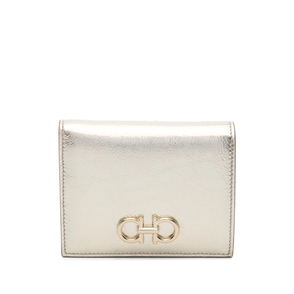 Ferragamo Gancini Buckle Compact Wallet